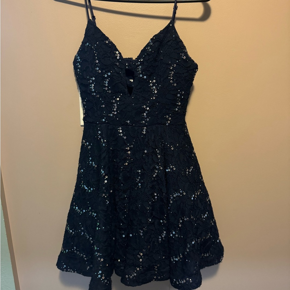 Blue sparkly dress